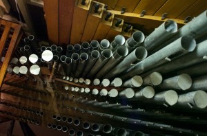 organ pipes from above