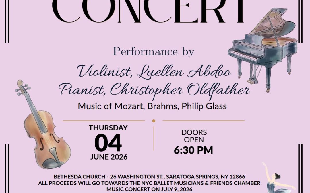 NYC Ballet Musicians and Friends – 4 June at 6:30 pm